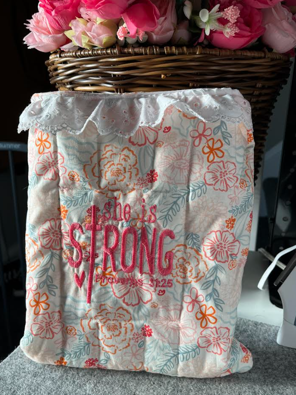 Prickly Petal Boutique is a faith-based lifestyle brand and Christian blog offering handmade sewn and embroidered Bible covers, graphic tees, and accessories—all inspired by scripture.