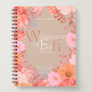 Whispers of Faith: A Journal for Prayer & Reflection | Christian Women’s Floral Bible Study Journal (printable pdf)